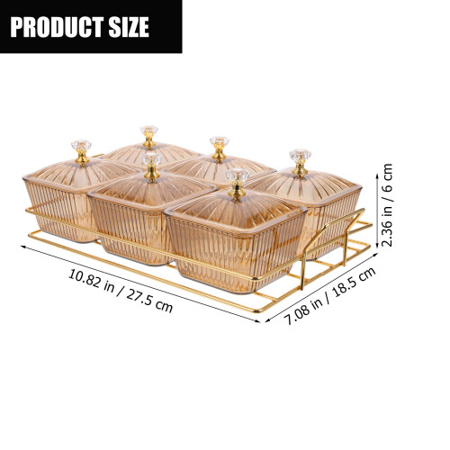 1 Set Snackschale Servierplatte Mit Tablett Für Party Hochzeit 1