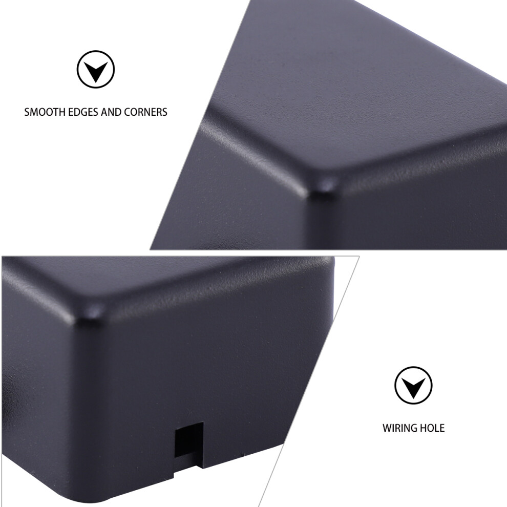 12 Pcs Electronic Plastic Diy Junction Box Enclosure Black 032297195534