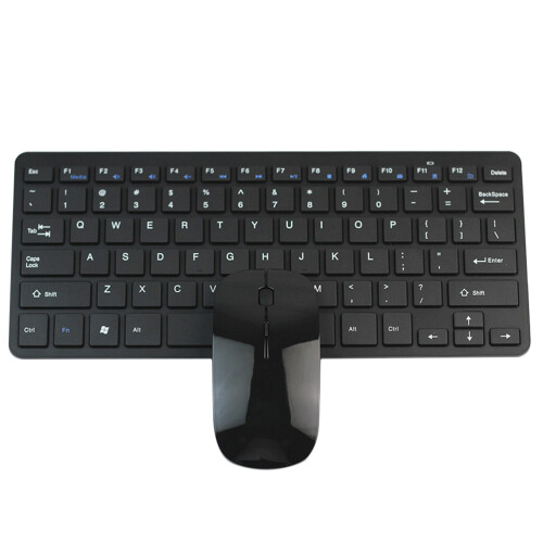 2Pcs 2.4G Mini Wireless Keyboard Ultra Thin With Mouse For Home Office