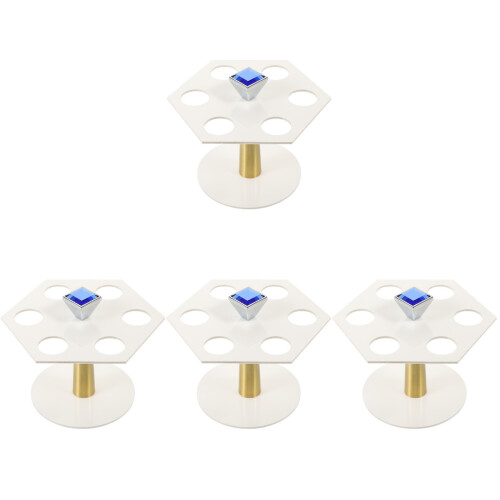 4Pcs Acrylic Ice Cream Cone Holder 6 Holes Display Stand 1