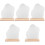 5Pcs Wooden Base Desktop Mirror Acrylic Irregular 3
