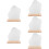 5Pcs Wooden Base Desktop Mirror Acrylic Irregular 10