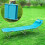 SoBuy Πτυσσόμενη Ξαπλώστρα OGS35-B Μπλε 155x56x81cm 14