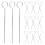50Pièces Brochettes Métal Argentées Pour Four Barbecue 10