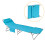 SoBuy Πτυσσόμενη Ξαπλώστρα OGS35-B Μπλε 155x56x81cm 16