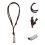 4Pcs Creative Necklaces With Harmonica Charm Pendant Jewelry 9