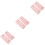 6Pièces Sac Rose En Cuir PU Pour Protection Durable 5