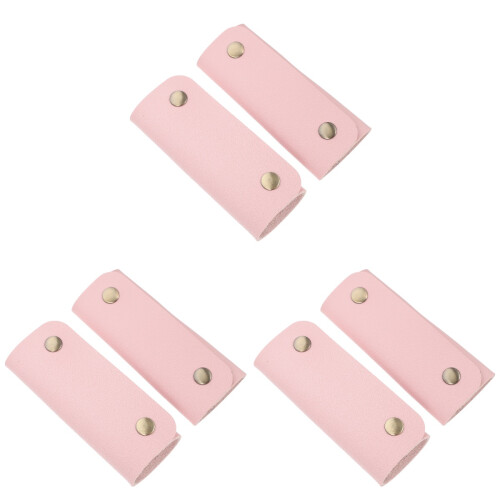 6Pièces Sac Rose En Cuir PU Pour Protection Durable 1