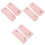 6Pièces Sac Rose En Cuir PU Pour Protection Durable 3