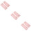 6Pièces Sac Rose En Cuir PU Pour Protection Durable 9