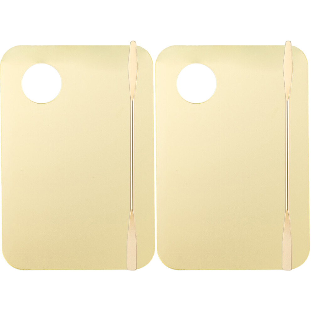 Vaguelly 8 Sets Acrylic Cosmetic Mixing Palette With Spatula For Nail Art