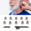 10pcs Black Silicone Replacement Domes for Sound Amplifier, 0.3in 14