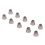 10pcs Black Silicone Replacement Domes for Sound Amplifier, 0.3in 6