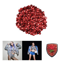 1000Pcs 6Mm Round Red Diy Sequins For Sewing Craft Wedding Decor
