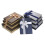 3 Pcs Paperboard Gift Box Rectangular Shirt Scarf Packing Box Grey M 3