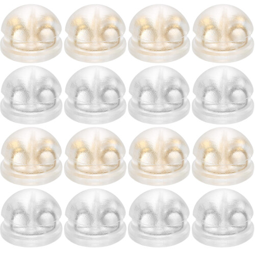 32Pcs Silicone Earring Backs For Secure Stud Locking