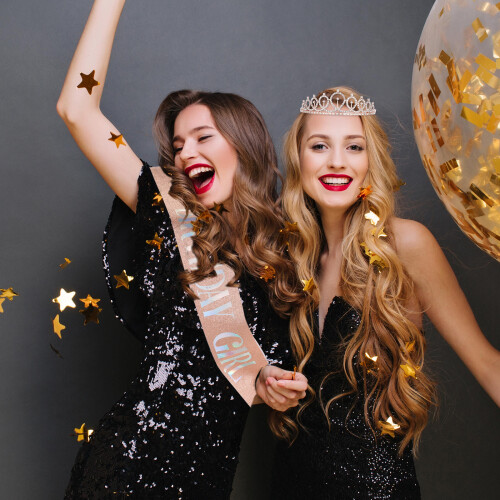 One Set Birthday Sash And Crown Practical Party Gift 1