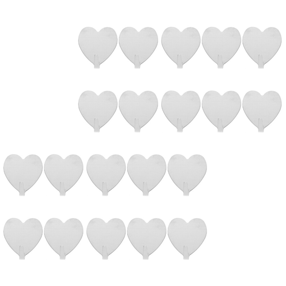 100 Pcs Heart-Shaped Stainless Steel Bathroom Hooks-image-OPC-PKX9P7Q-NEW