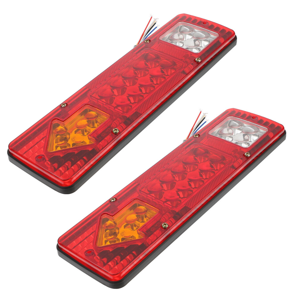 2Pcs Trailer Tail 12V Running Signal Lamp For Trucks Light 3353942800038