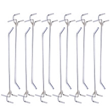 50Pcs Silver Door Back Hooks Iron Bathroom Hangers No Drilling Needed