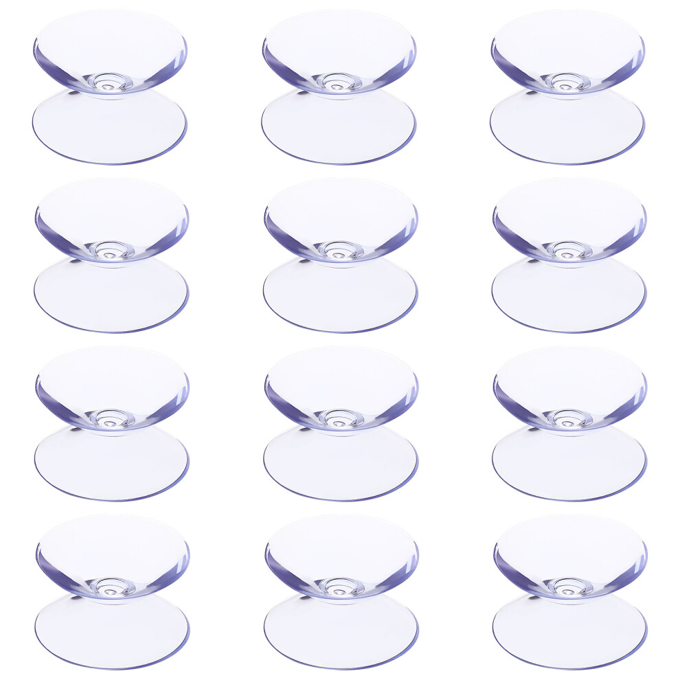 100Pcs Glass Table Tops Anti Slip Suction Cups 10X20mm Transparent 032541599491