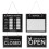 2 Sets Writable Open Closed Sign With Hours For Cafes Restaurants Shops 1