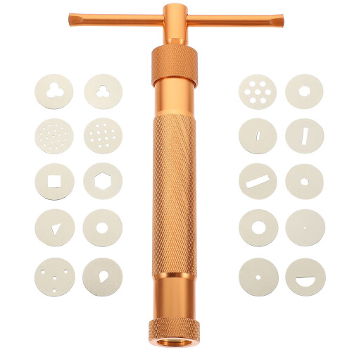 Alloy Rotary Mold Tools Set For Polymer Clay Diy Geometry Noodles