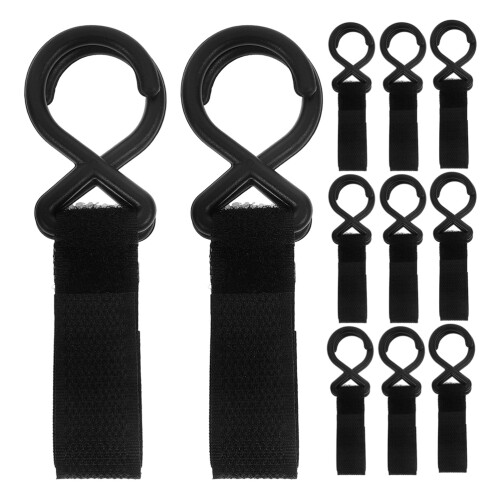 12Pcs Stroller Hooks For Diaper Bags Universal Holder