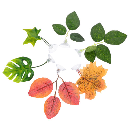 6Pcs Decorative Betta Hammocks Wear-Resistant Artificial Leaves 2