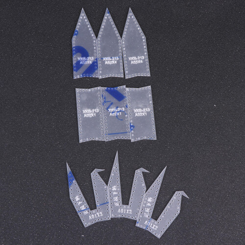 3Pcs Acrylic Paper Crane Pattern Stencil Kit For Craft Diy 2