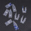 3Pcs Acrylic Paper Crane Pattern Stencil Kit For Craft Diy 6