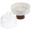 Ceramic Cake Stand With Dome High-Footed Dessert Tray For Party 11