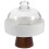 Ceramic Cake Stand With Dome High-Footed Dessert Tray For Party 1