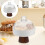 Ceramic Cake Stand With Dome High-Footed Dessert Tray For Party 5