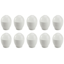 30 Pcs Microwave Steaming Egg Cups For Home Use White