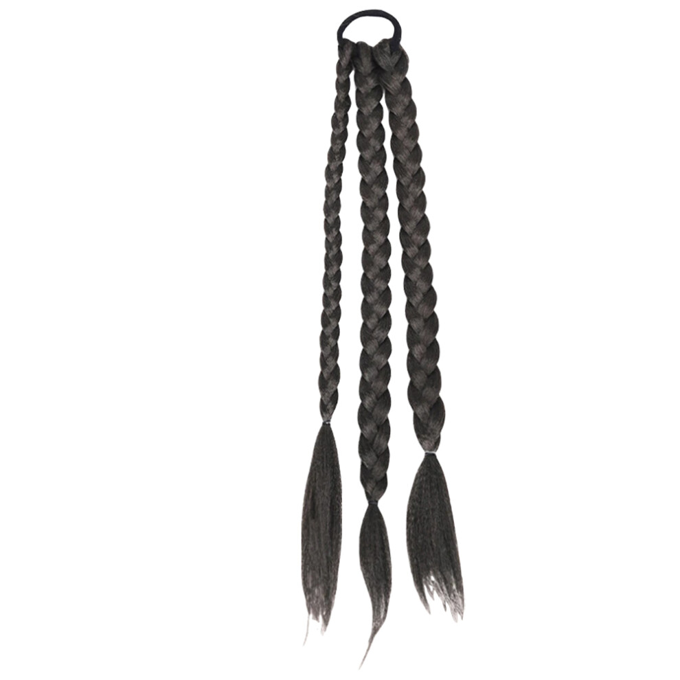 Aboofan Unisex Synthetic Ponytail Wig Long Braided Hair Extension