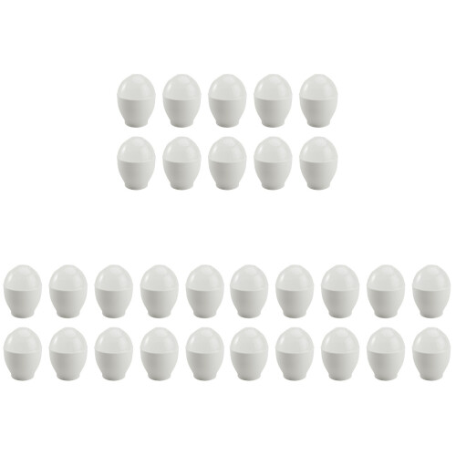 30 Pcs Microwave Steaming Egg Cups For Home Use White 1