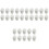 30 Pcs Microwave Steaming Egg Cups For Home Use White 3