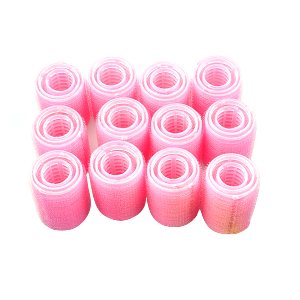 Villcase Pink 36Pcs Hair Curlers Portable Hair Rollers For Easy Styling