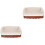 2Pcs Woven Basket For Fruit And Cookie Storage In Kitchen 3