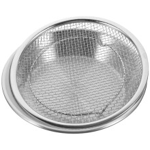 One Set Of French Fries Serving Plate With Round Filter For Oil Drainage