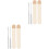 2 Sets Foundation Mixing Stick Long Handle Makeup Spatula Tool 5