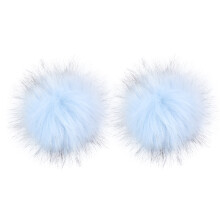 2pcs Simulated Raccoon Hair Ball Artificial Wool Ball For Shoe Clothes