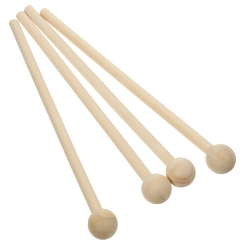 20Stk Holz Percussion Schlägel Für Instrumente Hellgelb 1