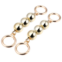2Pcs Shorts Pearl Chains For Bag Diy Round Imitation Pearl Bead Handle
