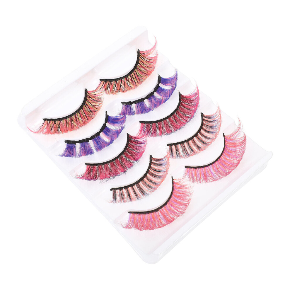 Happyyami 3 Boxes Fake Realistic Eyelashes Diy Grafting Vivid False Lashes