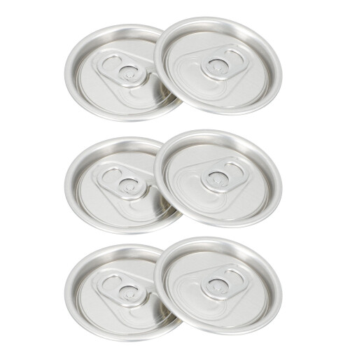 50Pcs Aluminum Ring-Pull Can Lids For Soda Water Beverage Sealing