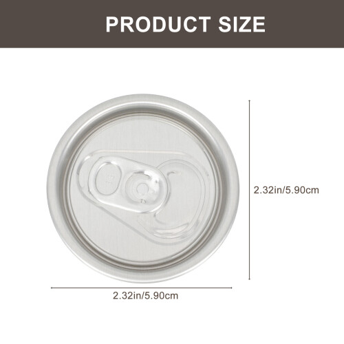 50Pcs Aluminum Ring-Pull Can Lids For Soda Water Beverage Sealing 1