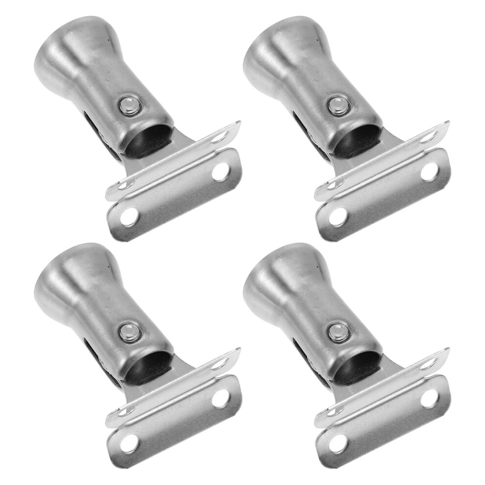 4Pcs Stainless Steel Handrail Bracket Stair Railing Column Movable Head 3353972900746