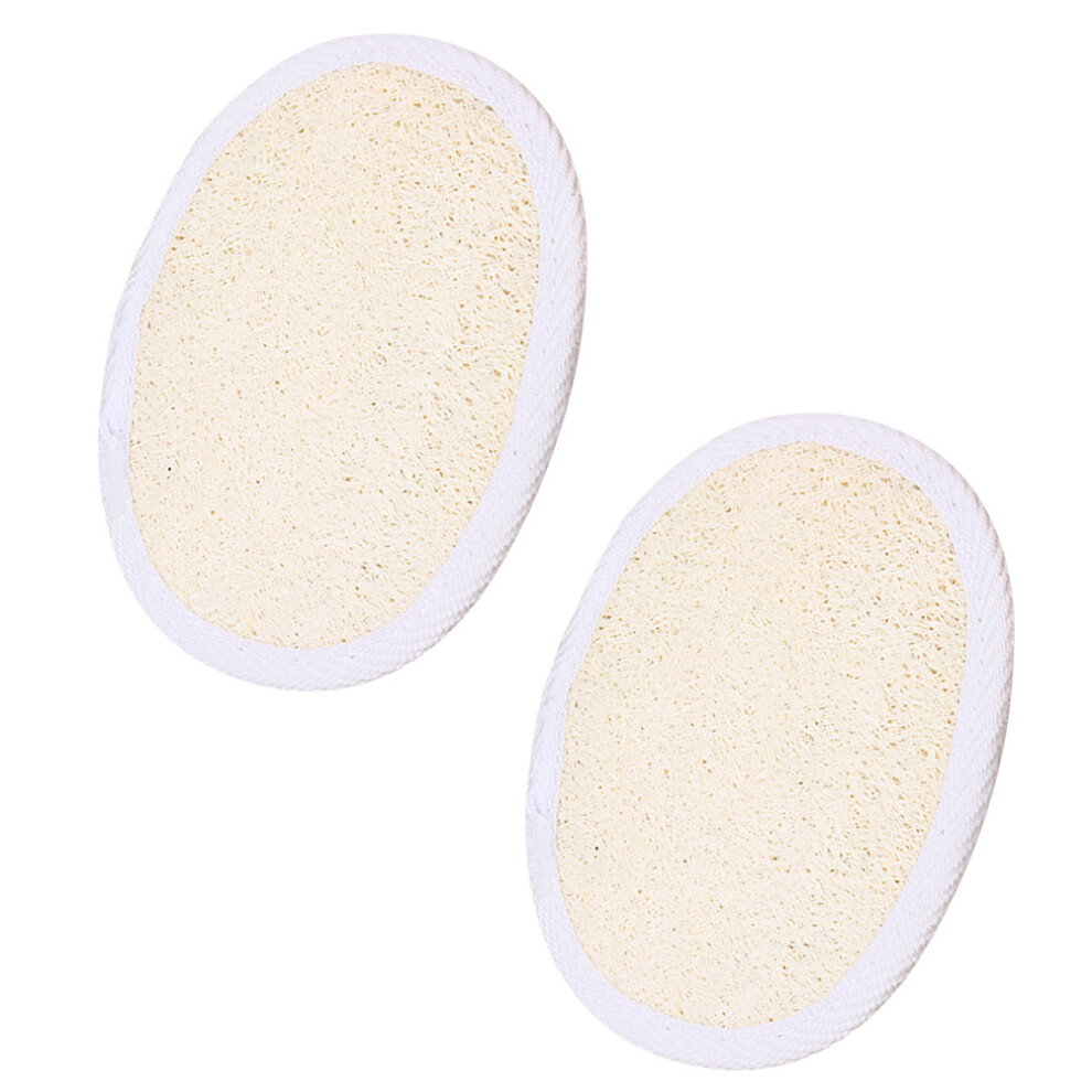Vaguelly 2Pcs Natural Exfoliating Loofah Pads For Body Scrubbing At Home